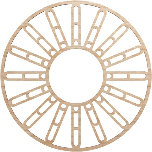 Ekena Millwork Hale Wood Fretwork Pierced Ceiling Medallion, Alder, 20"OD x 7 1/4"ID x 1/4"T CMWP20X20X0250HHAL - main